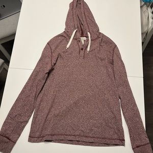 Burgundy L hoodie